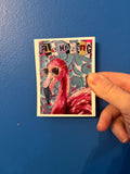 Falmingo Sticker- Original hand painted artwork
