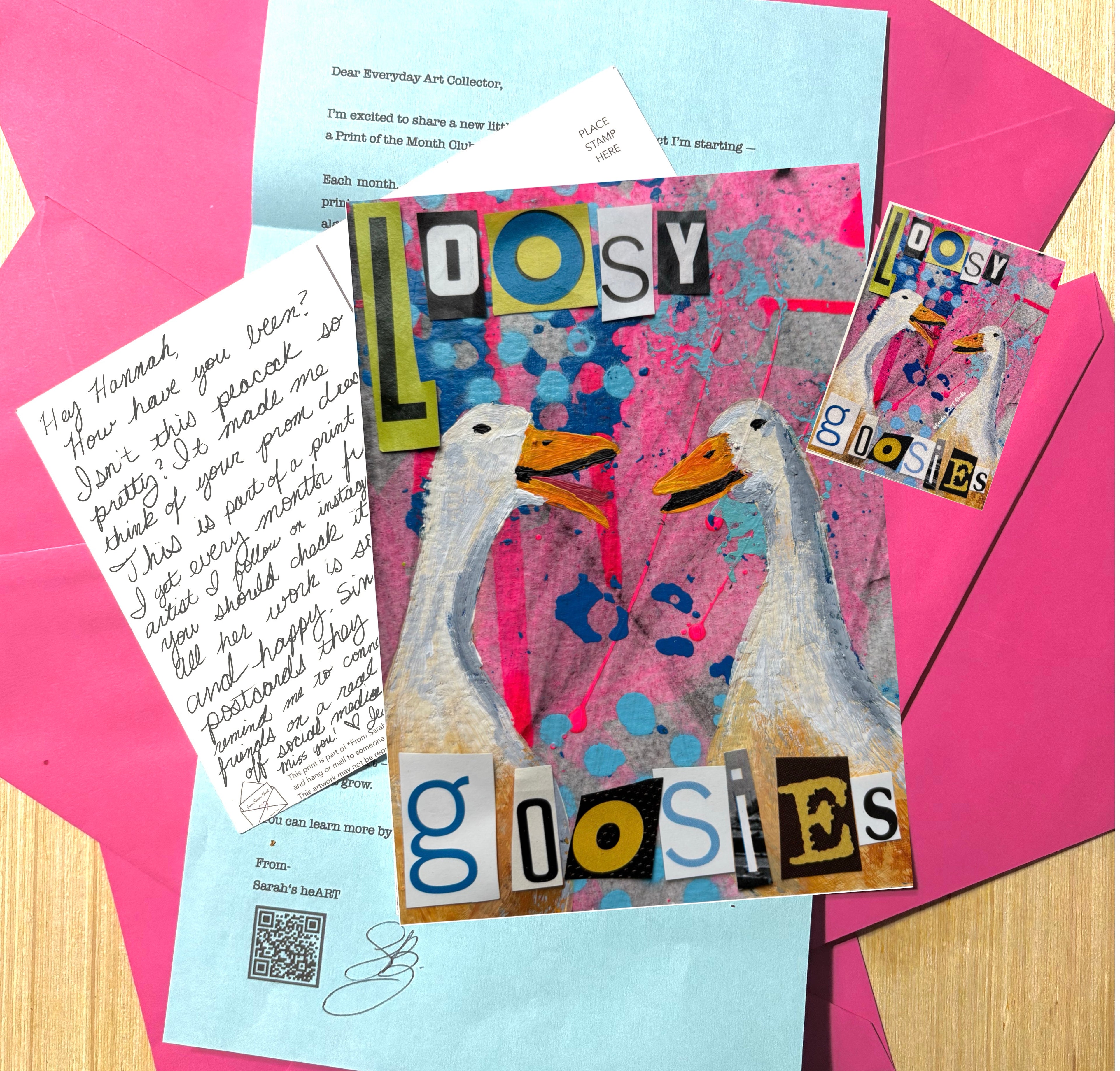 “Loosy Goosies” — April Catch-Up Print + Sticker Bundle