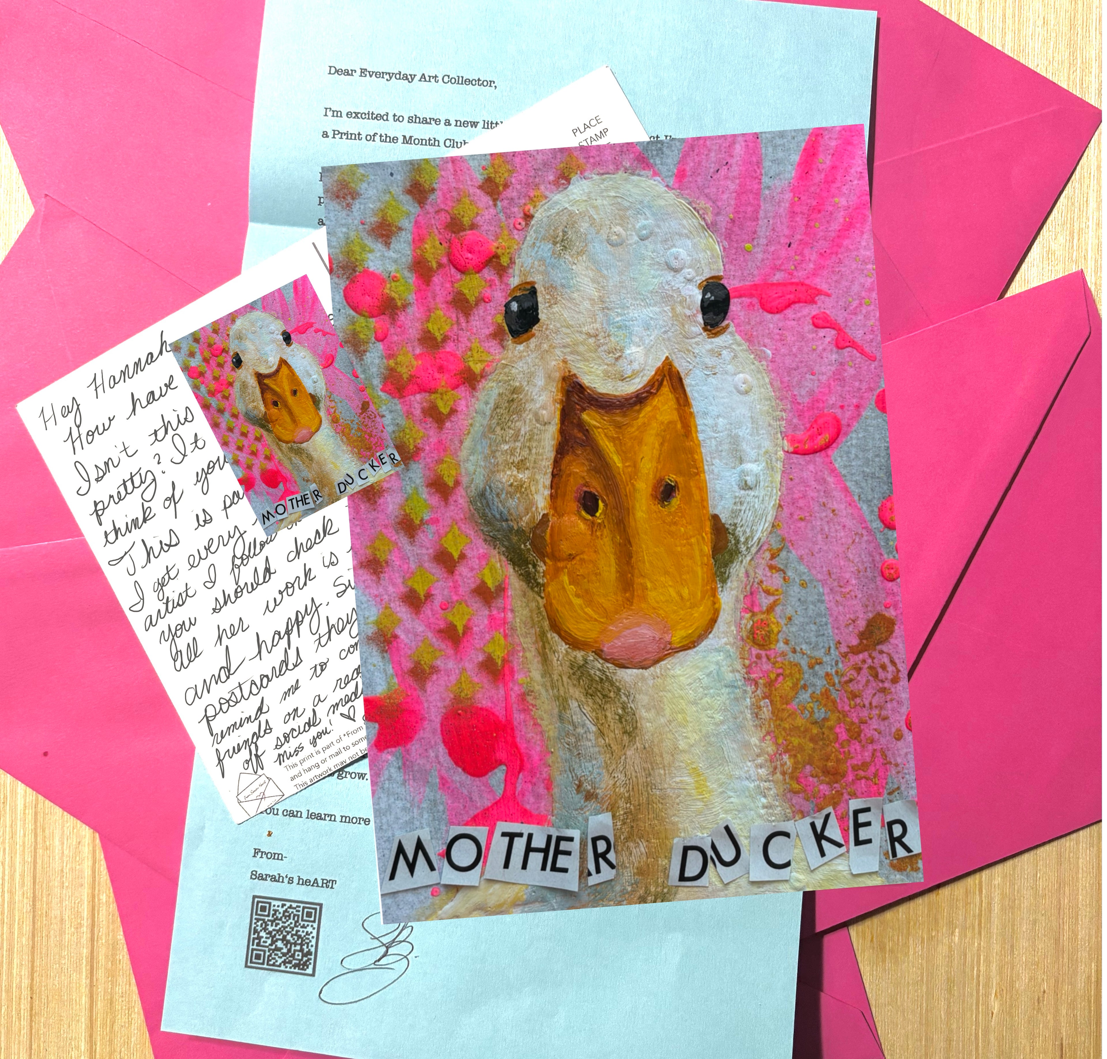 Mother Ducker Print + Sticker Bundle