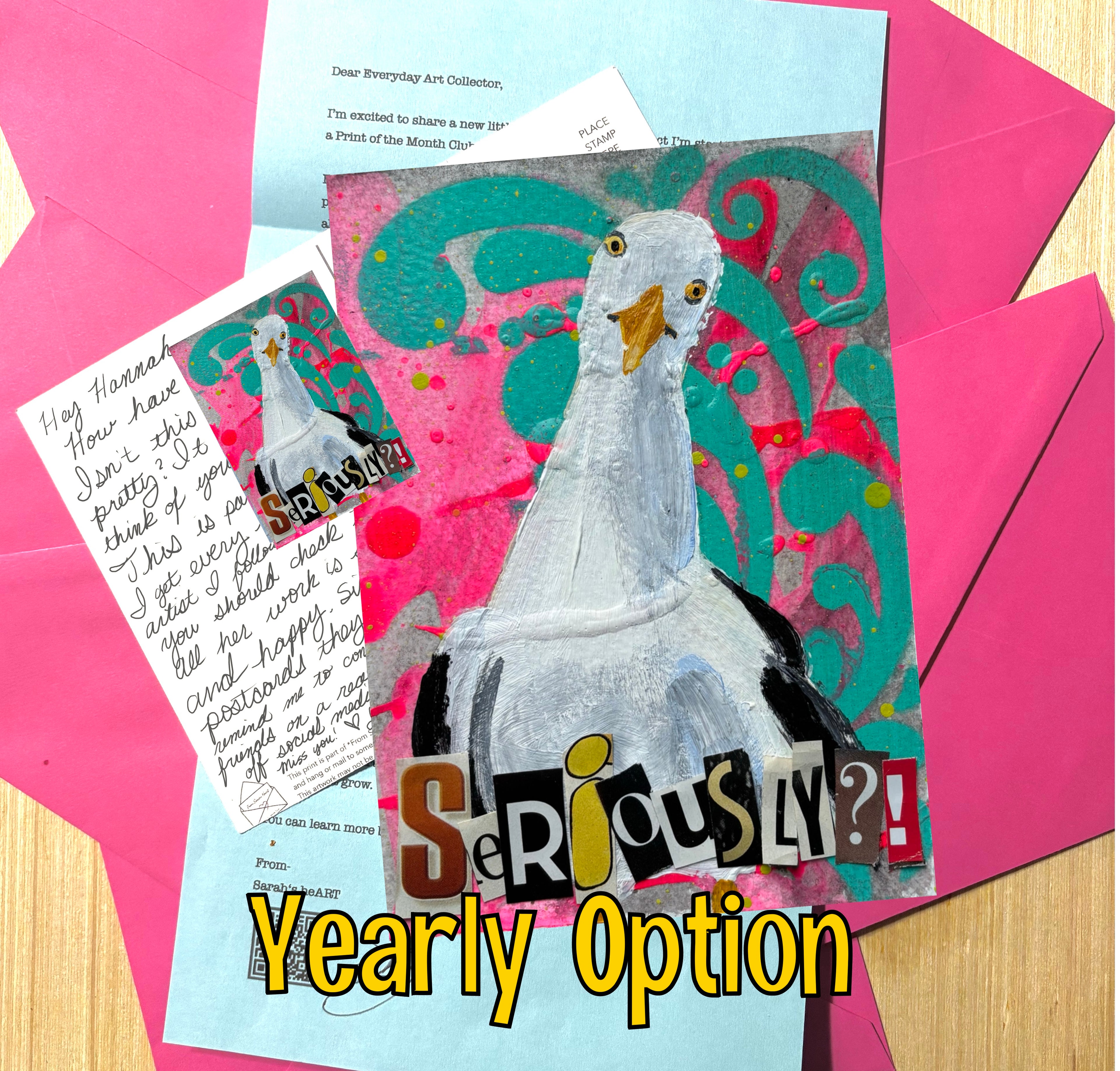 Sassy Bird Snail Mail- Yearly