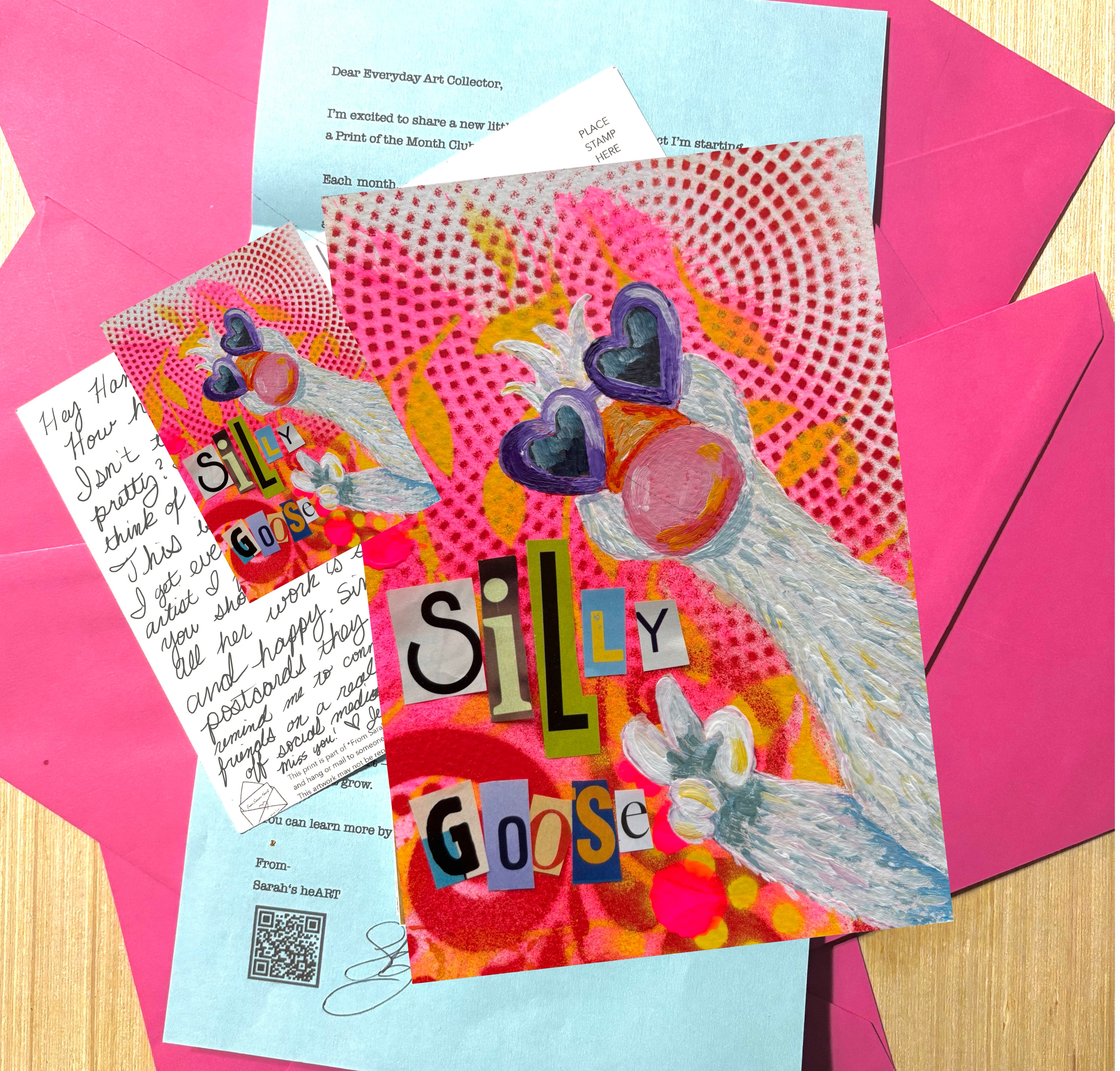 Silly Goose Print and Sticker Bundle