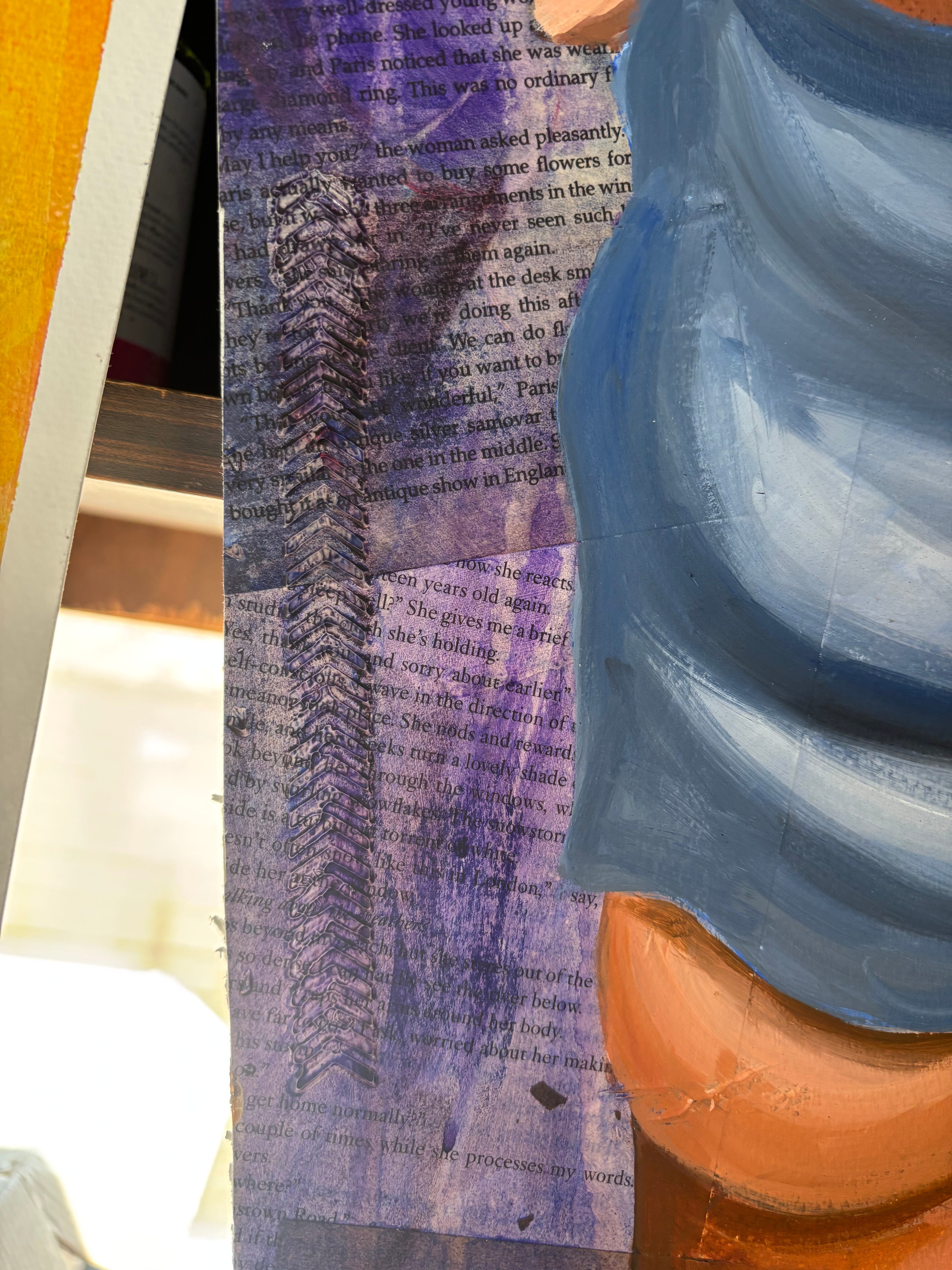 Original Female Figure Study Mixed Media Artwork (14” x 21”) — Shipping Included