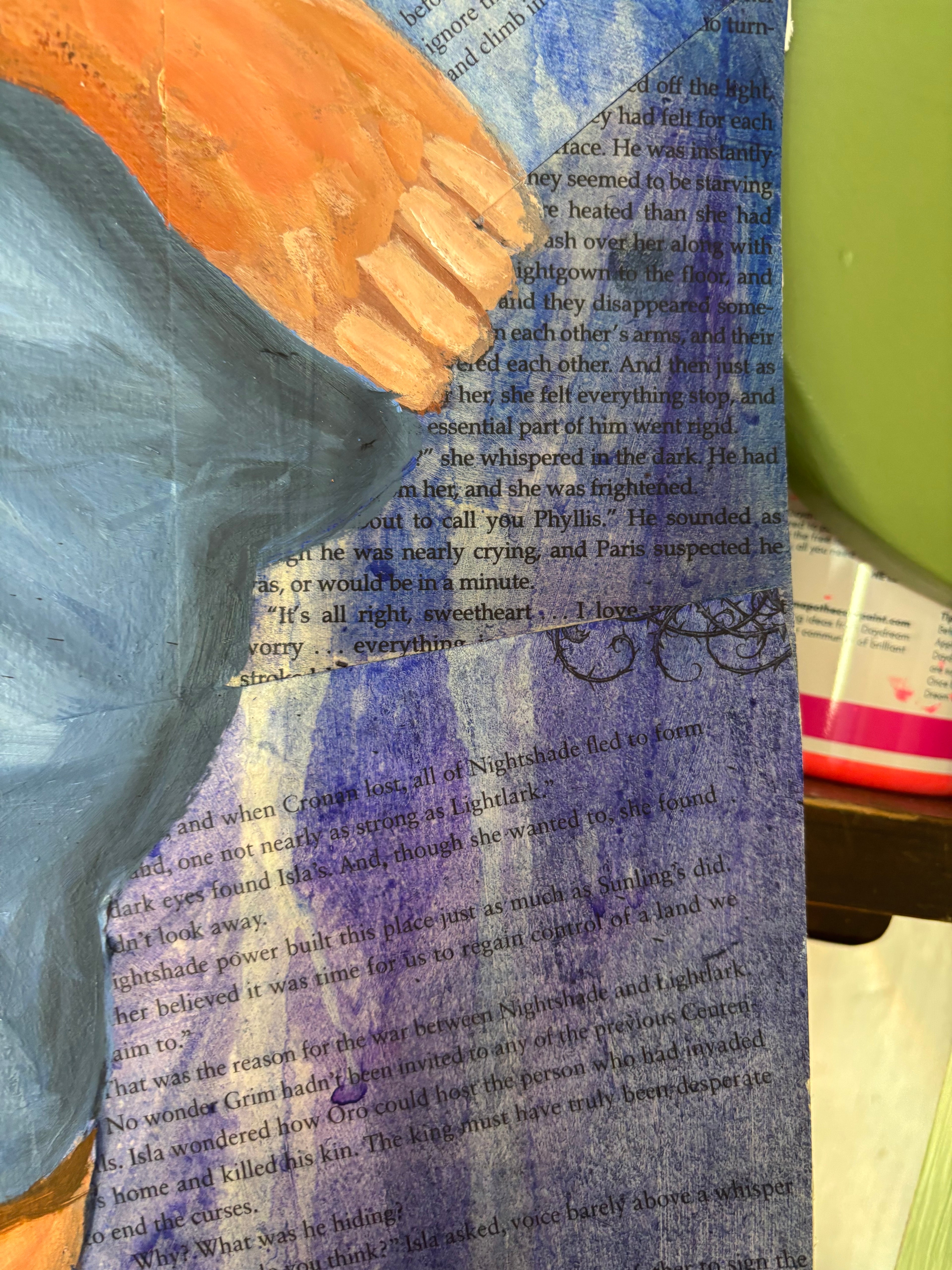 Original Female Figure Study Mixed Media Artwork (14” x 21”) — Shipping Included